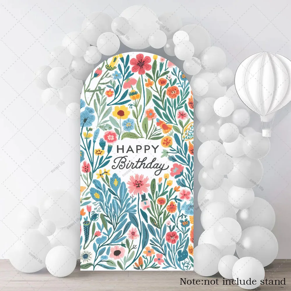 

Vintage Art Flowers Birthday Arch Backdrop Baby Shower Birthday Party Chiara Arch Decor Backdrop