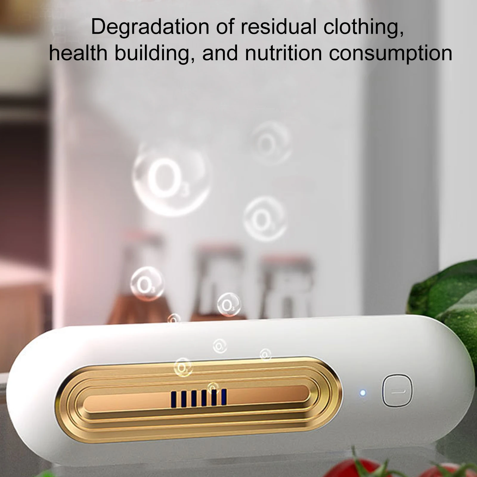 Fridge Deodoriser Air Refresh 2 Gears Car Ozone Generator Mini USB Negative Ion Home Portable Purifier Battery Operated Wardrobe