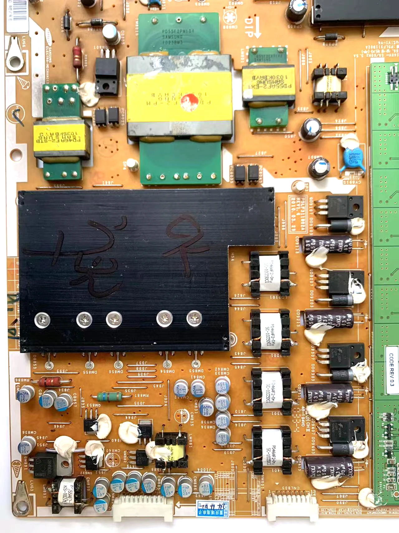 BN44-00363A-Placa de fuente de alimentación pd55af2 _ ZSM, probada para trabajar correctamente, aplicable para televisores LCD UN55C8000XFXZA UN55C8000XF