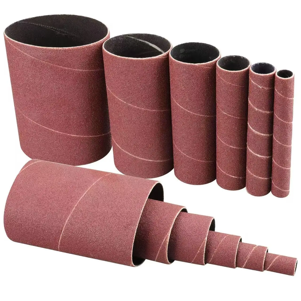 Spindle Sander Sleeve 12PCS, Oscillating Sander Woodworking, Sanding Drums Dremel Tool, 4-1/2