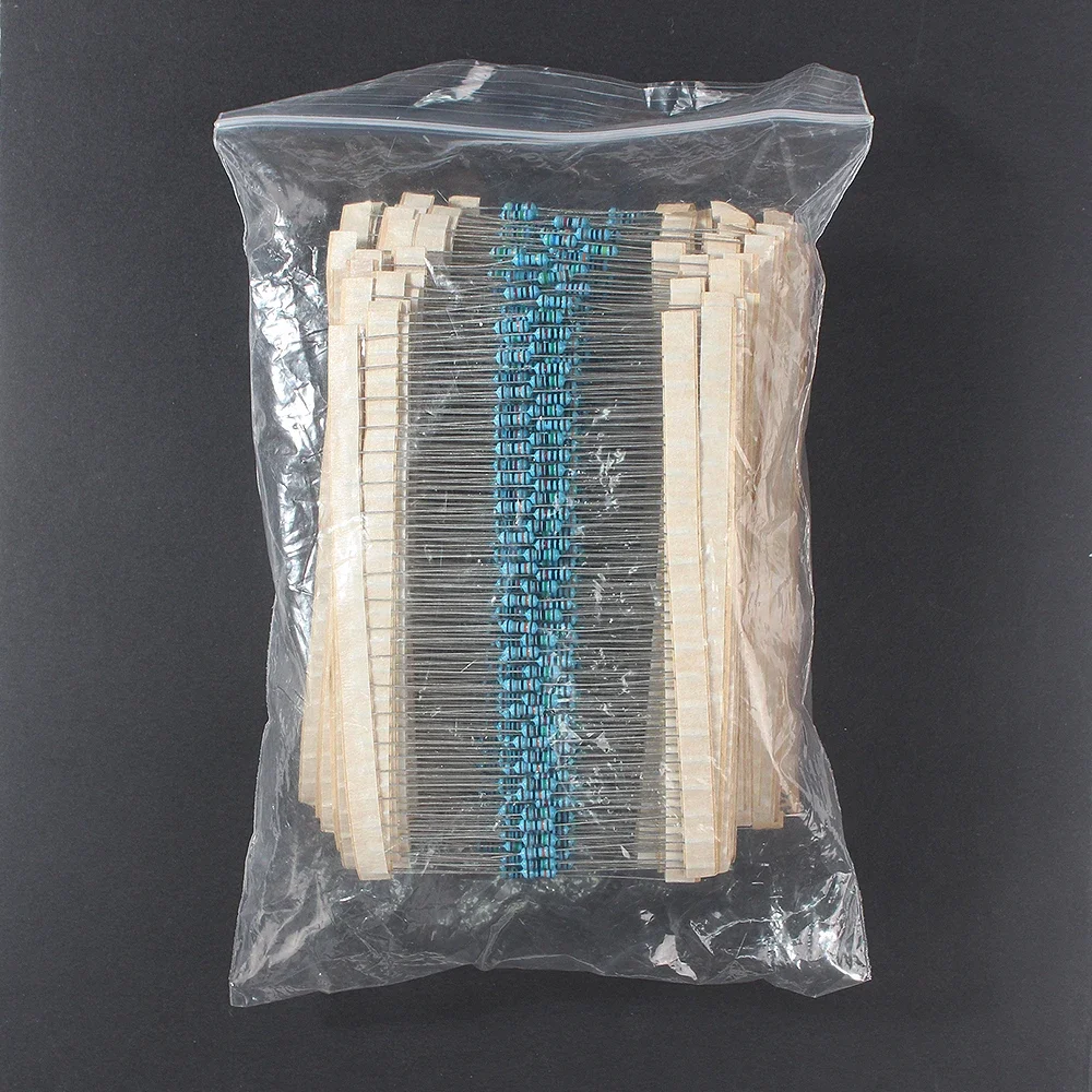 Imagem -06 - Metal Film Resistor Variedade Kit Faça Você Mesmo Kit Variedade Faça Você Mesmo 64 Tipos 0.25w Ohm a 10m Ohm 64 1280 Pcs