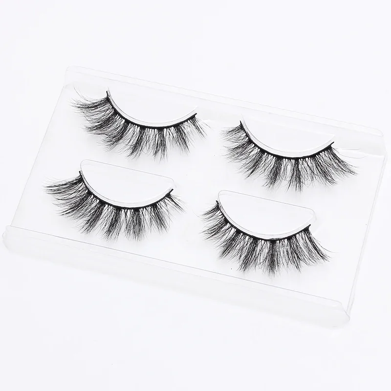 2 pairs/1pairs natural false eyelashes fake lashes long makeup 3d mink eyelashes eyelash extension mink eyelashes for beauty