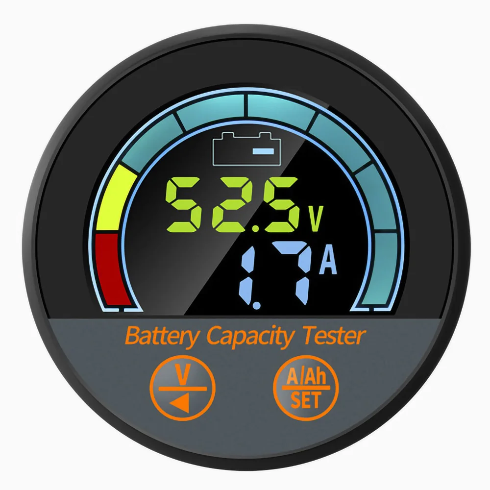 DC8V-100V Monitor batteria con tester di capacità corrente tensione shunt Tester batteria per barca a motore automatico RV impermeabile Misuratore