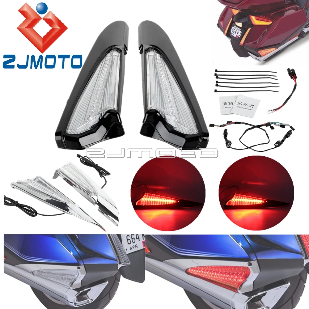 

Для Honda Gold Wing GL1800 F6B Tour DCT подушка безопасности 2018 вверх, чехол для мотоциклетного сиденья, накладка со светодиодным поворотником