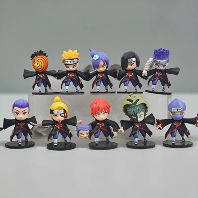 Наруто организованная мультяшная кукла, игрушечная модель, украшения для мальчиков.