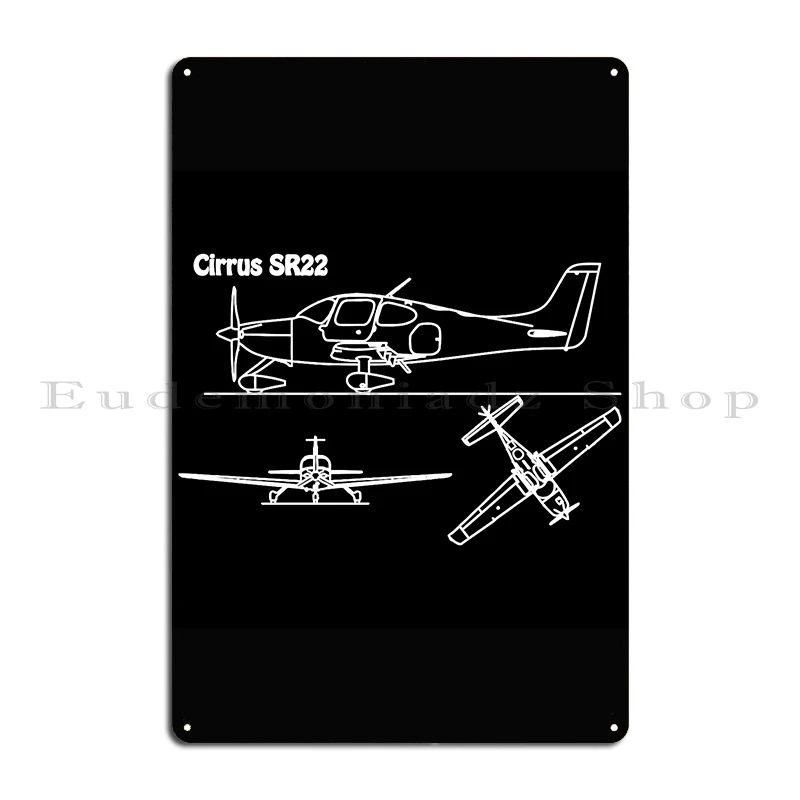 Cirrus Aircraft Meilitashop Metal Sign Club Customized Living Room Wall Decor Cinema Tin Sign Poster