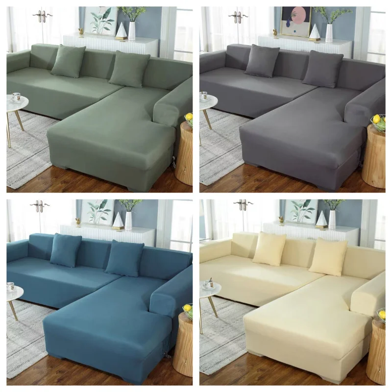 

Sofa Cover for Living Room Elastic L Shaped Corner Couch Armchair 1/2/3/4 Seater Sofa Cushion