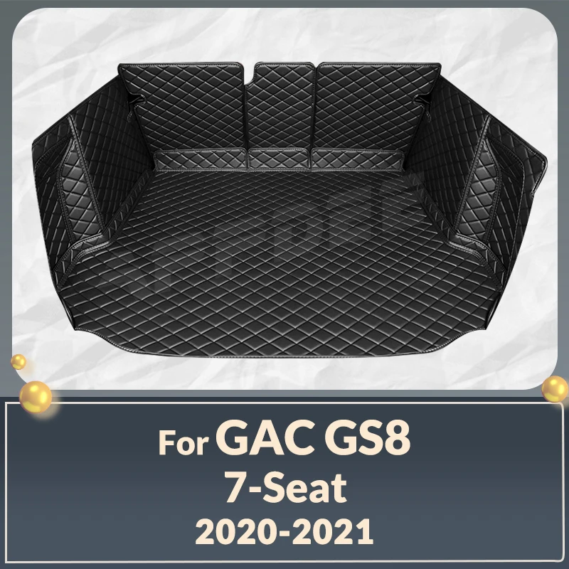 

Автомобильный коврик для багажника с полным покрытием для GAC Trumpchi GS8 7-Seat 2020 2021, чехол для багажника автомобиля, коврик, подкладка для груза, аксессуары для защиты интерьера