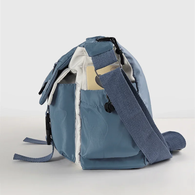 Preppy lässige Nylon-Umhängetasche für Männer und Frauen, Teenager-Umhängetasche, Outdoor-Studenten-Pendler-Umhängetasche für den täglichen Gebrauch – Detail 10