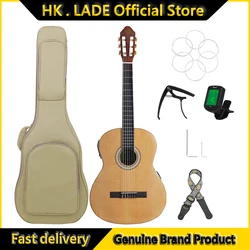 Klassische Gitarre 6 Saiten 39 Zoll Fichte klassische Gitarre eq anschließ bare Lautsprecher mit Tasche notwendige Gitarren teile & Zubehör