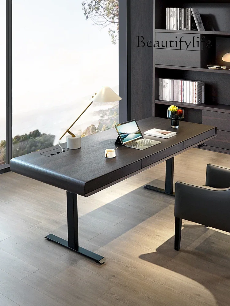 Designer Electric Lifting Desk Writing Desk Italian Light Luxury and Simplicity Study Computer Desk