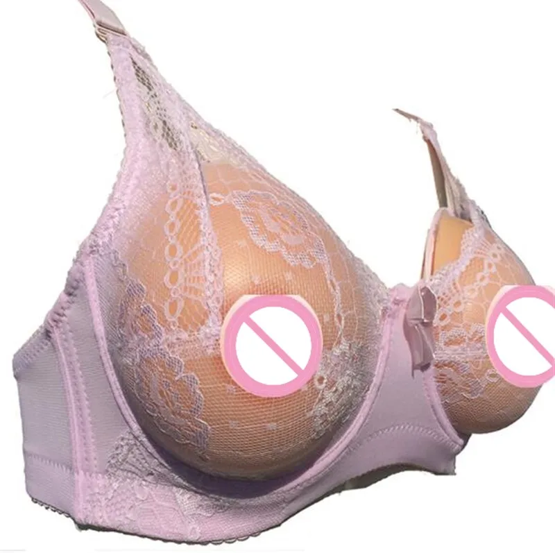 Bra Realistic Silicone Fake Boobs Tits Meme Breast From with Bra Boobs Chest For Crossdresser Shemale Transgender Drag Queen