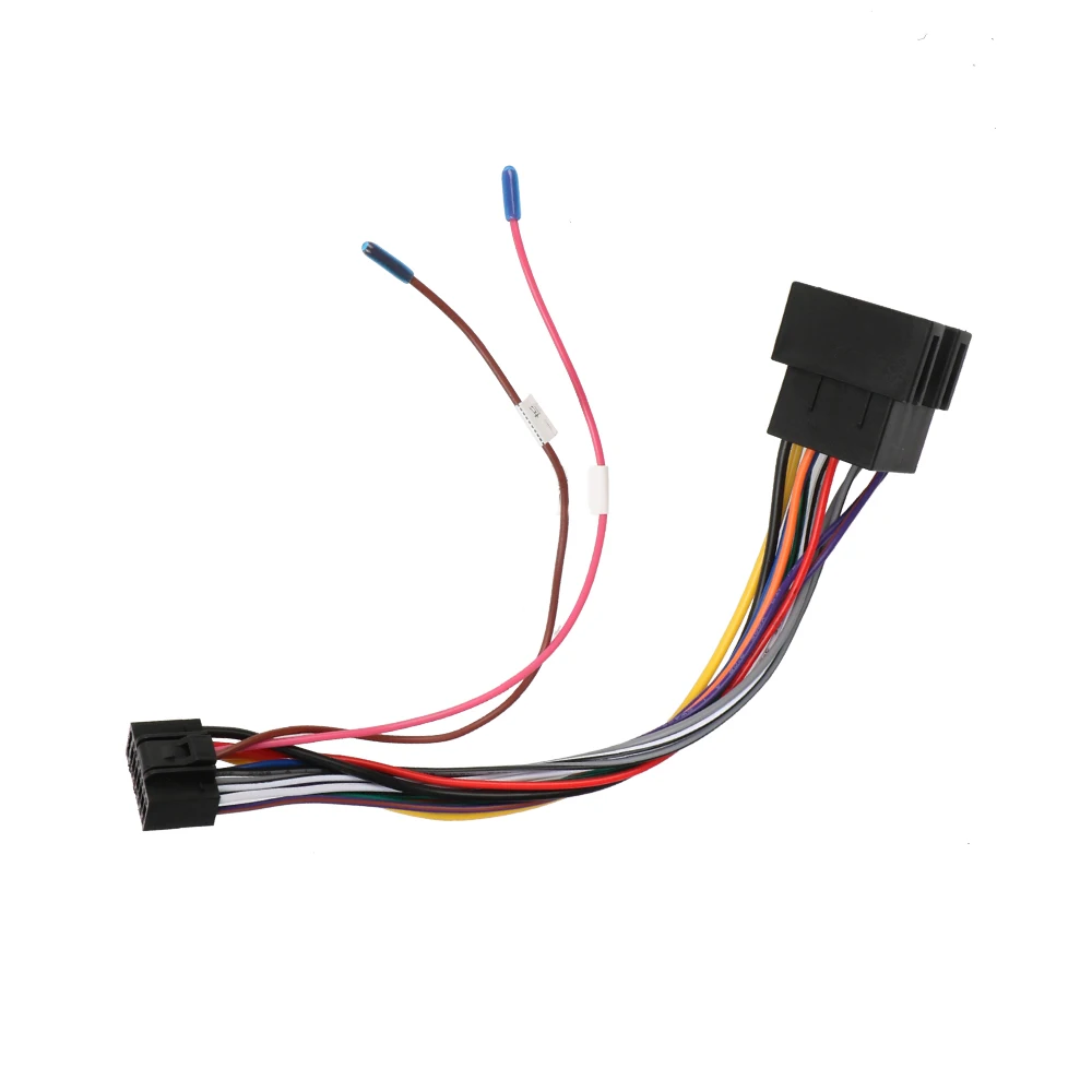 ل جبال الألب ISO القياسية موصل محول سلك السيارة مهائي كابلات سلك تسخير محول 16 دبوس كابل توصيل راديو ستيريو السيارة