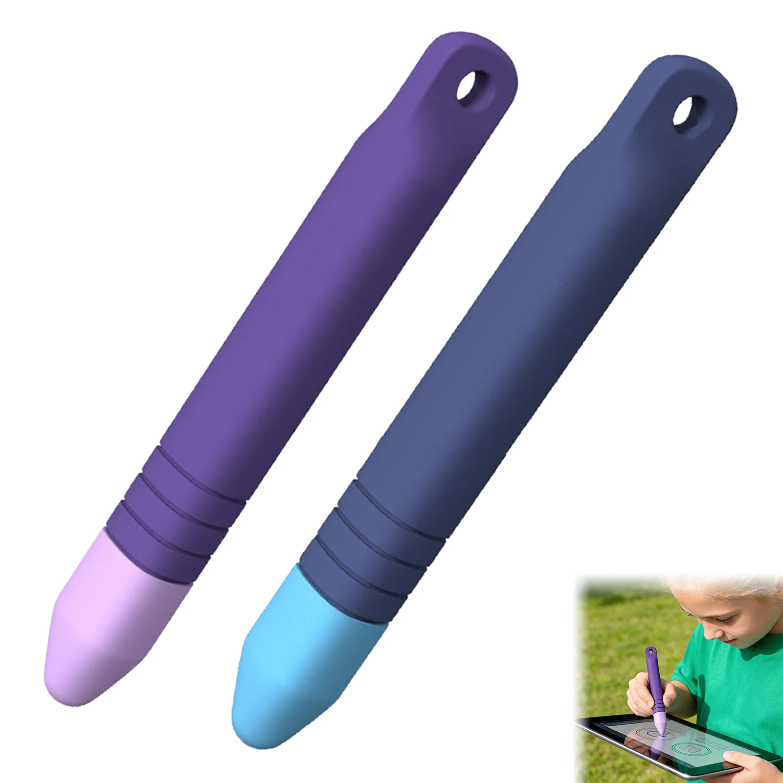 Capacitive Stylus Silicone Soft Touch Pen for Kids Drawing Writing Learning Tool Compatible with Tablet Phone Durable