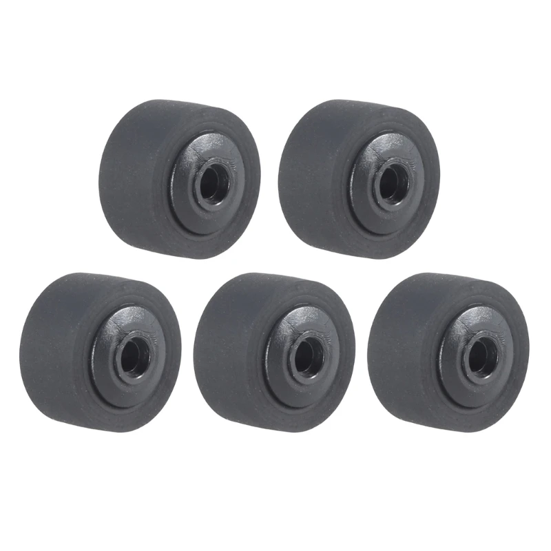 Pack of 5 Cassettes Tape Player Pinch Roller Wheel Rubber Audios Tape Pressure Rollers For Recorder Maintenance N2UB