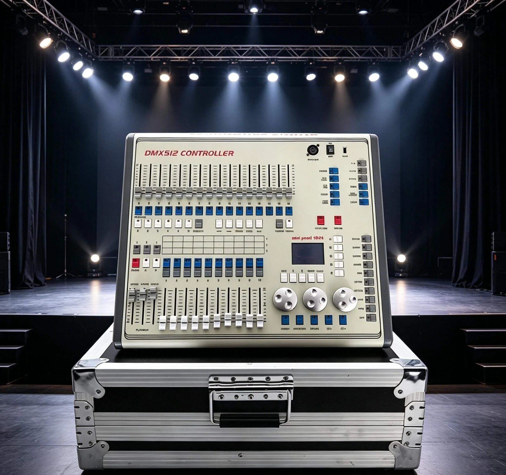 Controller Mixer DJ Mini Pearl a 1024 Canali, Console Sfera Disco con Luci, Controller DMX Dimmerabile per Bar, Club, Band Musicali