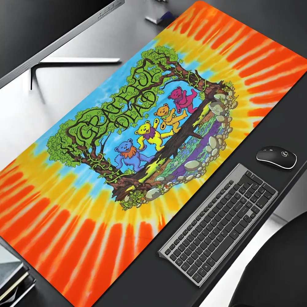Hot rock band G-Grateful D-Dead Mouse Pad Cartoon Lockedge Large Gaming Pad Computer Gamer Keyboard Mat Desk Mousepad PC Desk Pa