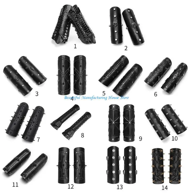 

E56A Vintage Middle Ages Wristband Wide Bracer Arm Cuff