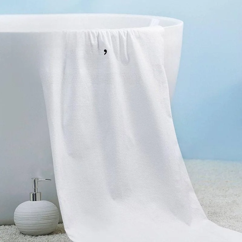 Kit de Viaje Desechable de Tres Días y Dos Noches, Ropa Interior, 2 Toallas de Baño, 2 Alfombrillas de Baño, Compresión para el Cabello, Marca Snow, No Tejido