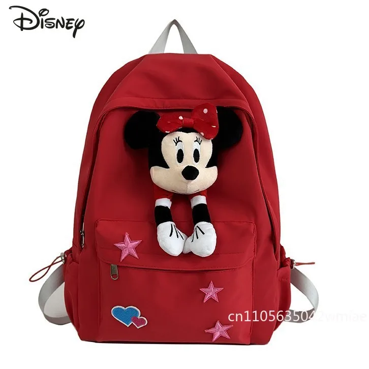 Mickey New 3D Doll Backpack Fashionable High Quality Student Backpack Cartoon Lightweight Large Capacity Girl Travel Backpack