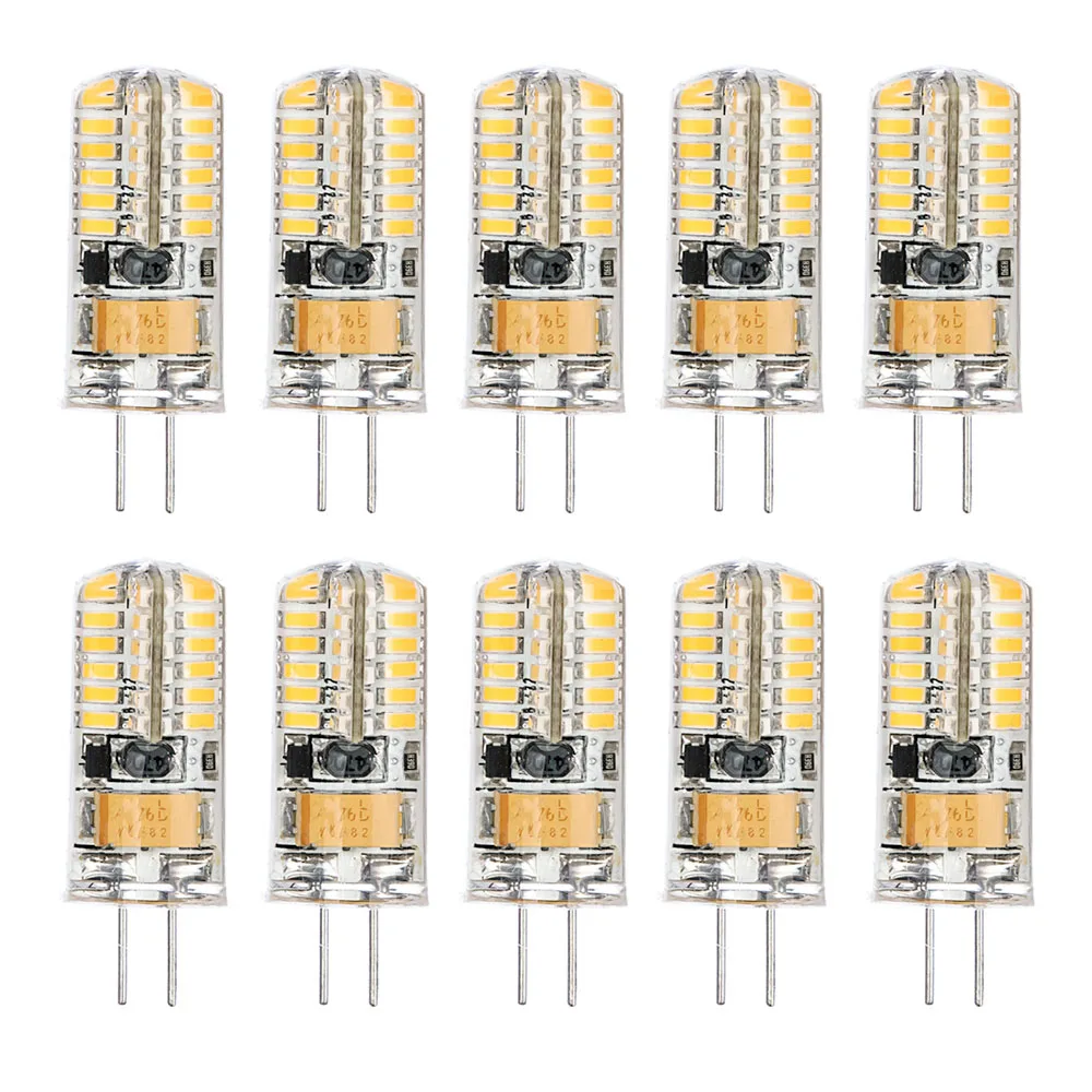 10pcs G4 Led Bulb 3W AC/DC12V SMD 3014 Light Cool White Warm White Spotlight Chandelier Lighting Replace 20W 30W Halogen Lamp