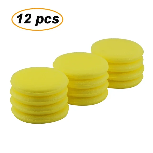 12-36 Stuks Auto Ronde Polijsten Pad Waxen Spons Auto Schuim Spons Wax Applicator Auto Detaillering Tool Auto schoonmaken Accessoires