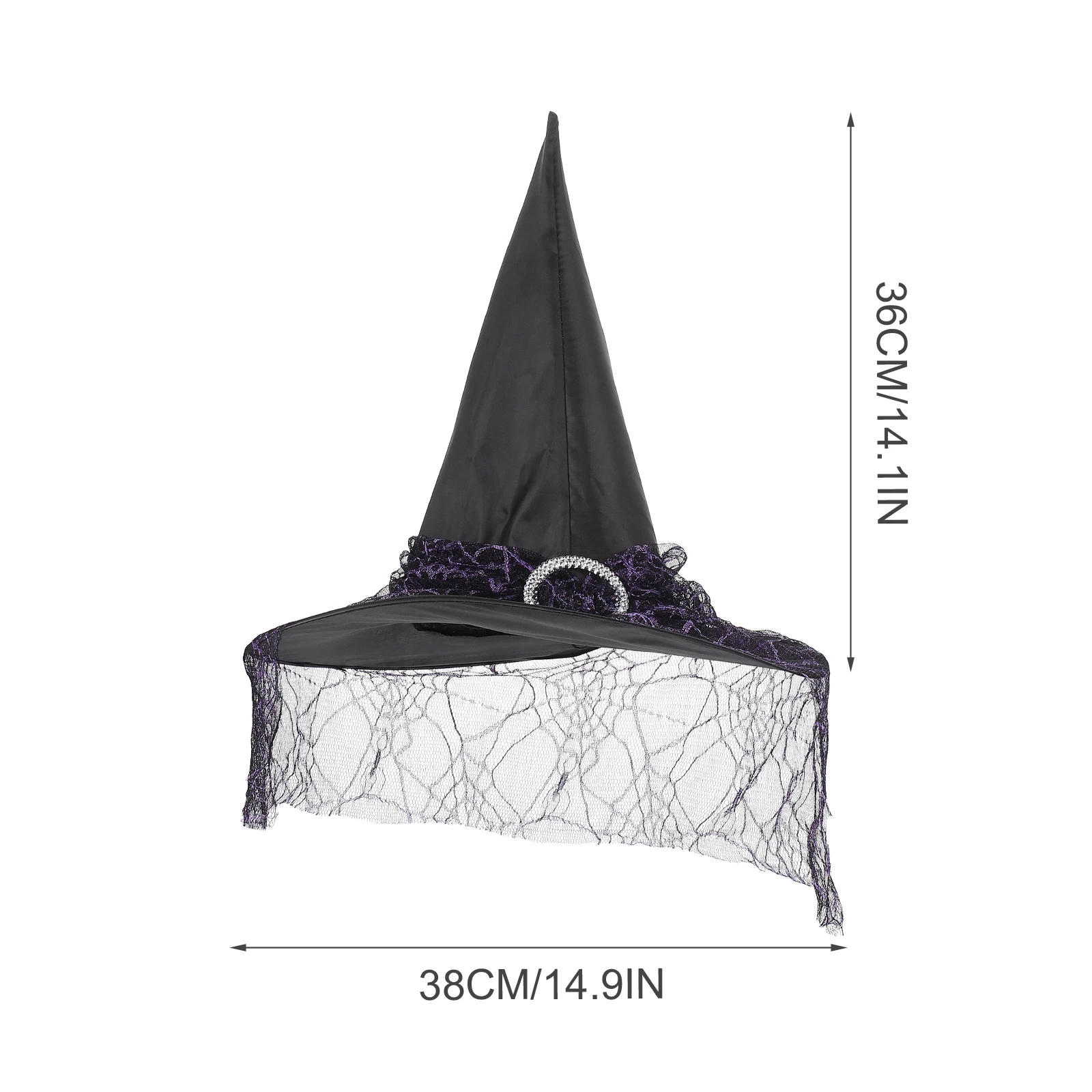 

2 Pcs Witch Hat Cosplay Hats for Women Party Masquerade Wicked Accessory Halloween Wizard Cap Clothing Child