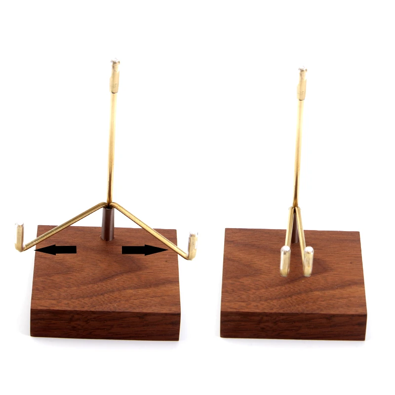 6.5*6.5 wood crystal display wooden frame stand shelf for minerals Gemstone display