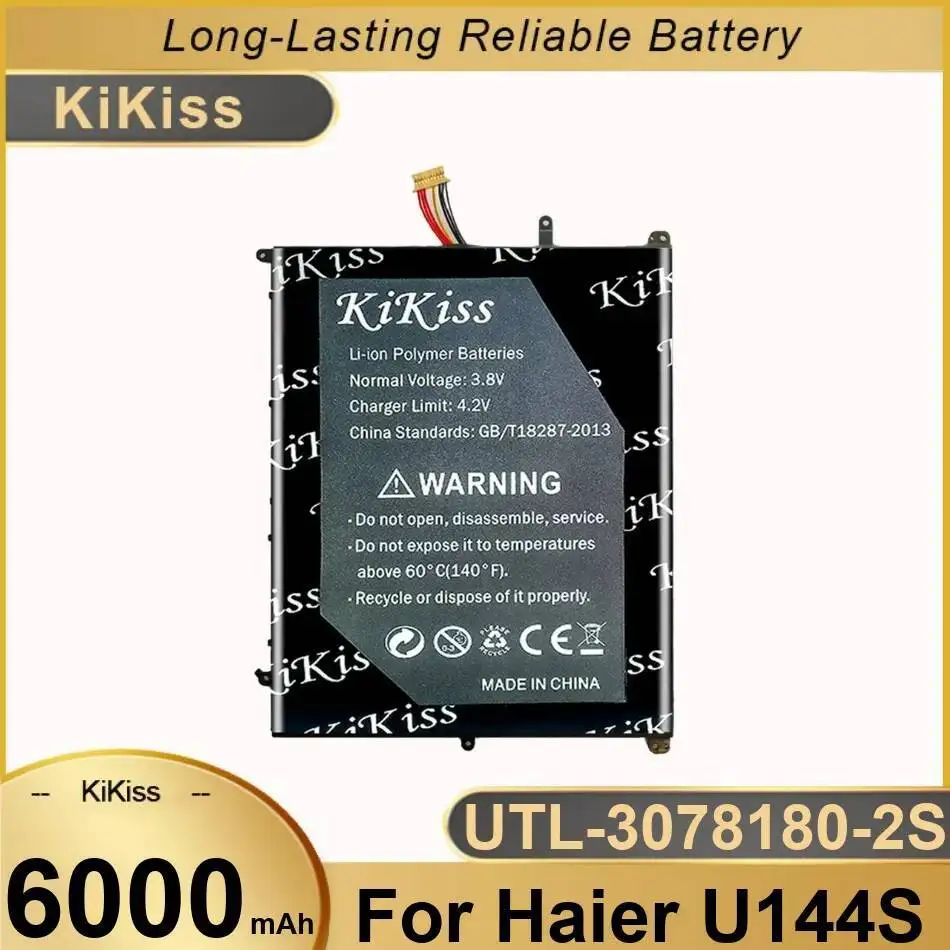 

Сменный прочный аккумулятор премиум-класса емкостью 6000 мАч для Haier U144S, 10 контактов, 7 линий, аккумулятор для ноутбука Utl-3078180-2S