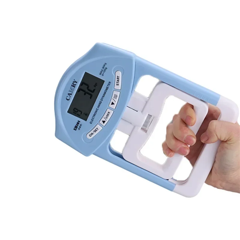 Digital Electronic Hand Dynamometer 90kg/200lbs Counting Gripper Hand Grips Strengthener Measurement Meter Auto Capturing Power