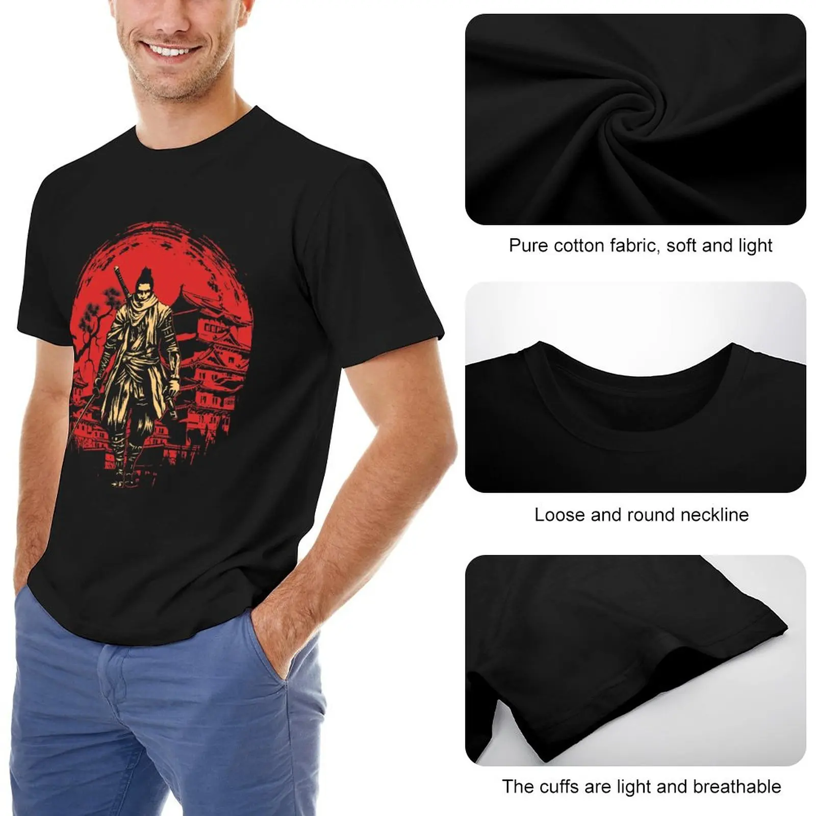 humor fashion t shirt The One-armed Wolf T-Shirt anime clothes humor t shirt t-shirt fruit of the loom mens t shirt