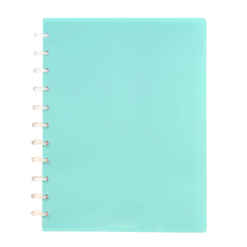 RINGNOTE Light Color Mushroom Hole Loose-leaf Notebook A4 Disc Student Horizontal Line Notebook Classroom Notebooks and Journals