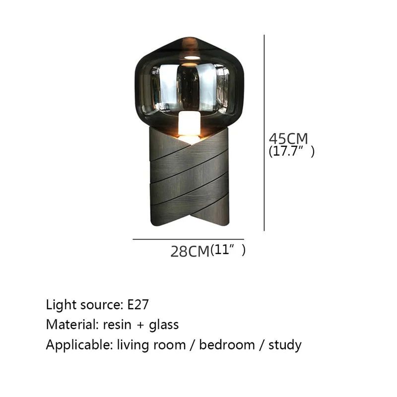 AFRA Contemporary Creative Table Lamp Simple LED Desk Light Decorative for Home Bedroom Living Room