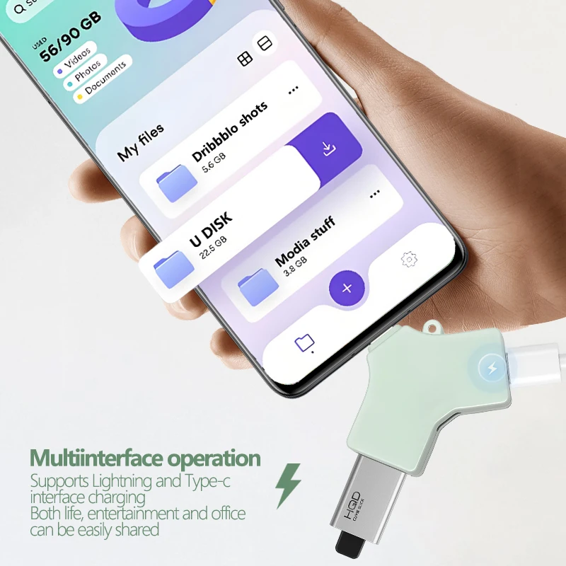 Type-C multifunctionele adapter voor mobiele telefoon Externe verbinding met toetsenbordmuis USB-flashdrive harde schijf en hoofdtelefoon