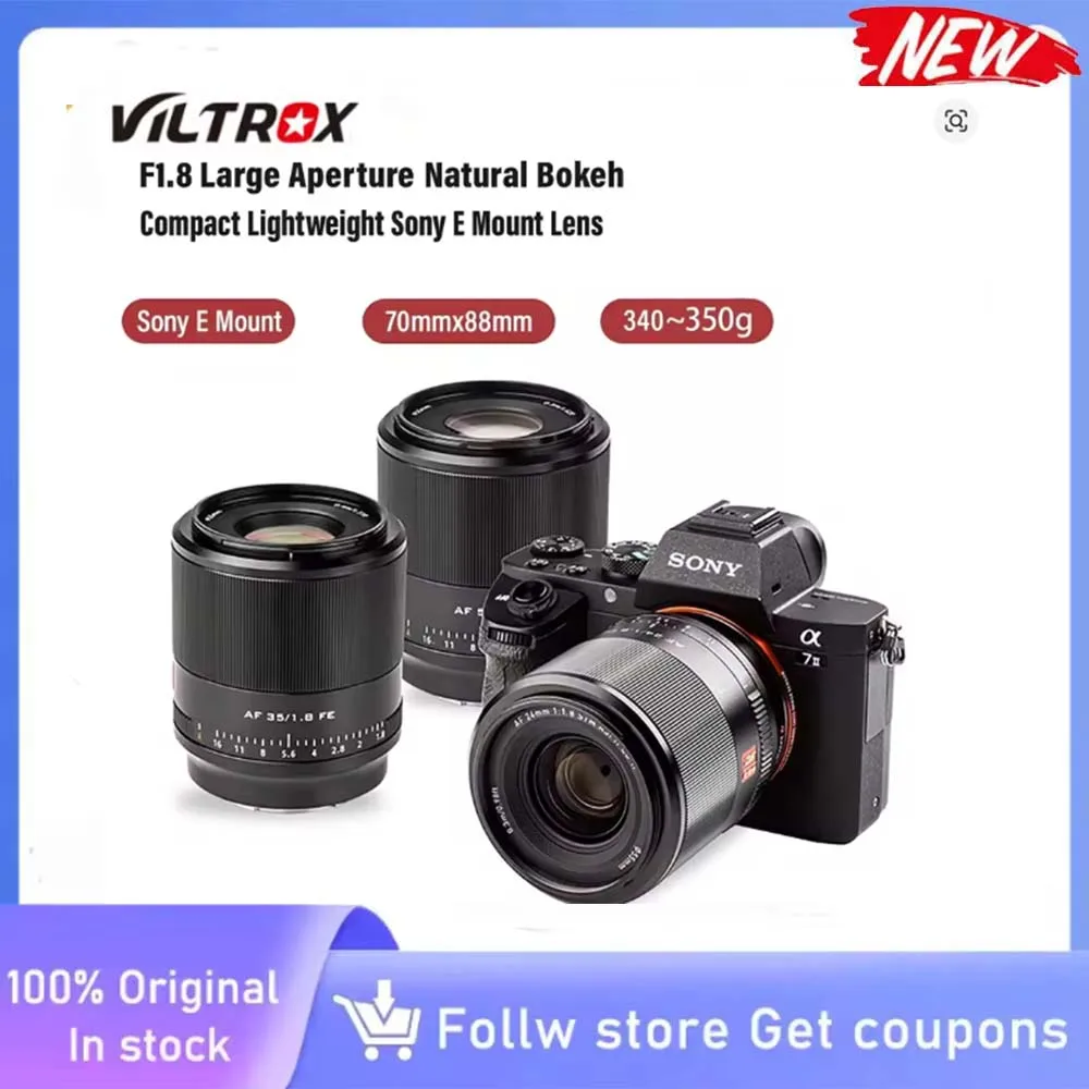

Объектив VILTROX 85 мм F1.8 II с автофокусом и портретной рамкой для Sony E Nikon Z Fuji X Fujifilm XF Mount Camera XT4 Z6 Z7