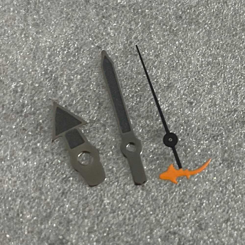 Зеленые светящиеся стрелки для часов Русалка/Черепаха вторая мужские часы аксессуары запасные части для движения NH35/NH36/4R/7S