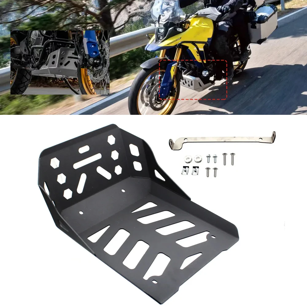 For Suzuki VStrom 800DE V-STROM 800 DE 2023 2024- Motorcycle Aluminum Engine Protection Cover Chassis Under Guard Skid Plate