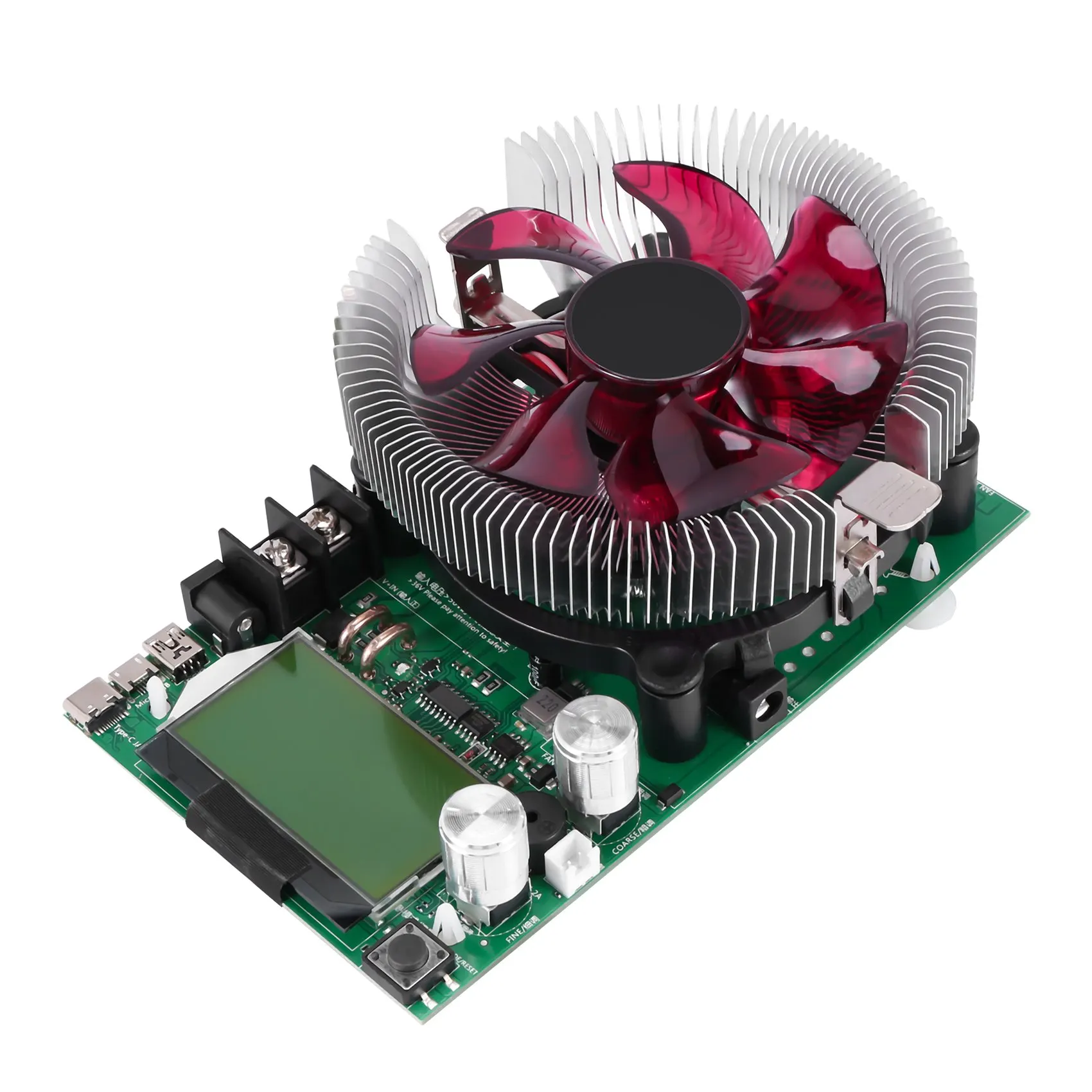 Neuer elektronischer Lasttester, 150 W, 20 A, Widerstand, einstellbarer Konstantstrom, Batteriekapazitätstester, Widerstandsleistungstester