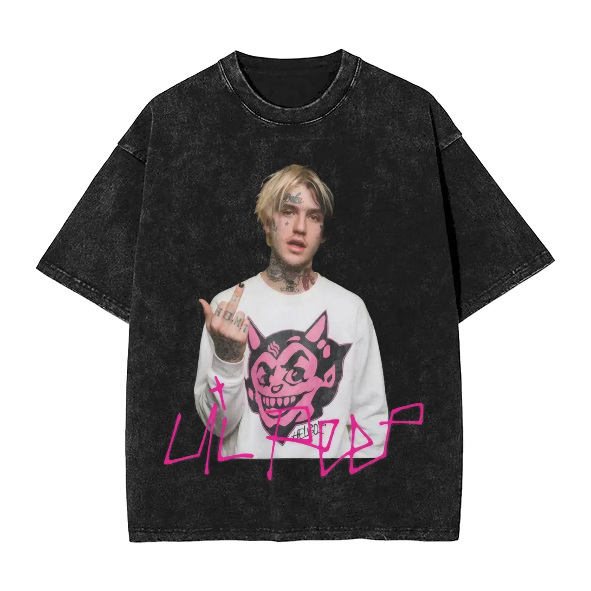 Lil Peep 30th Birthday Celebration Tour 2026 T Shirts Hip Hop Washed Short Sleeve T-Shirts  Vintage Men Women Streetwear