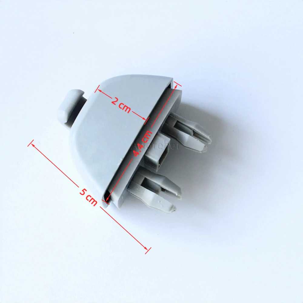 Gray Car Sun Visor Clip Hook Holder Compatible for VW Polo 6R Passat B7 UP Octavia Rapid Citigo 6RD857561