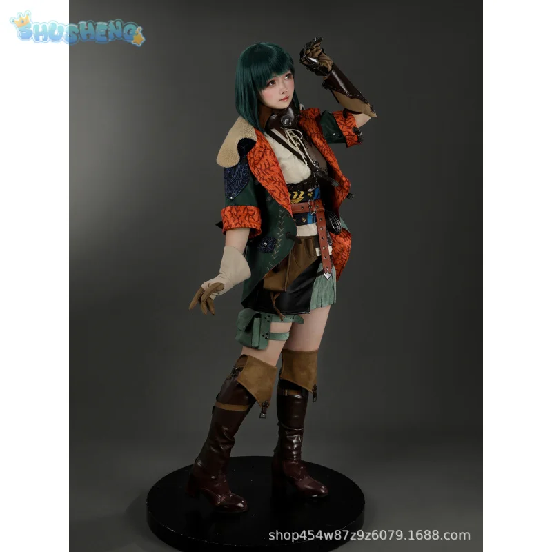 أزياء ألما مونستر التأثيرية لعبة هنتر كوس وايلدز جيما أحذية سترات دعائم أقنعة الهالوين كرنفال المرأة الخيال زي جديد #2