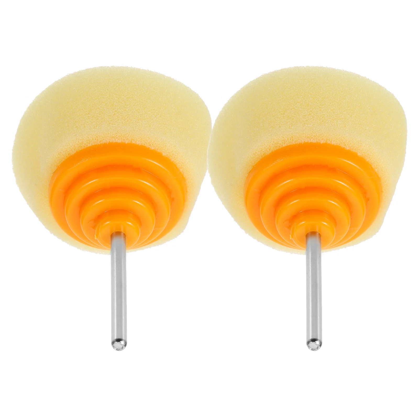 

2 Pcs Car Polishing Sponge Kit Buffing Wheels for Drill Polisher Pad Appendix SpongeStainless Steel