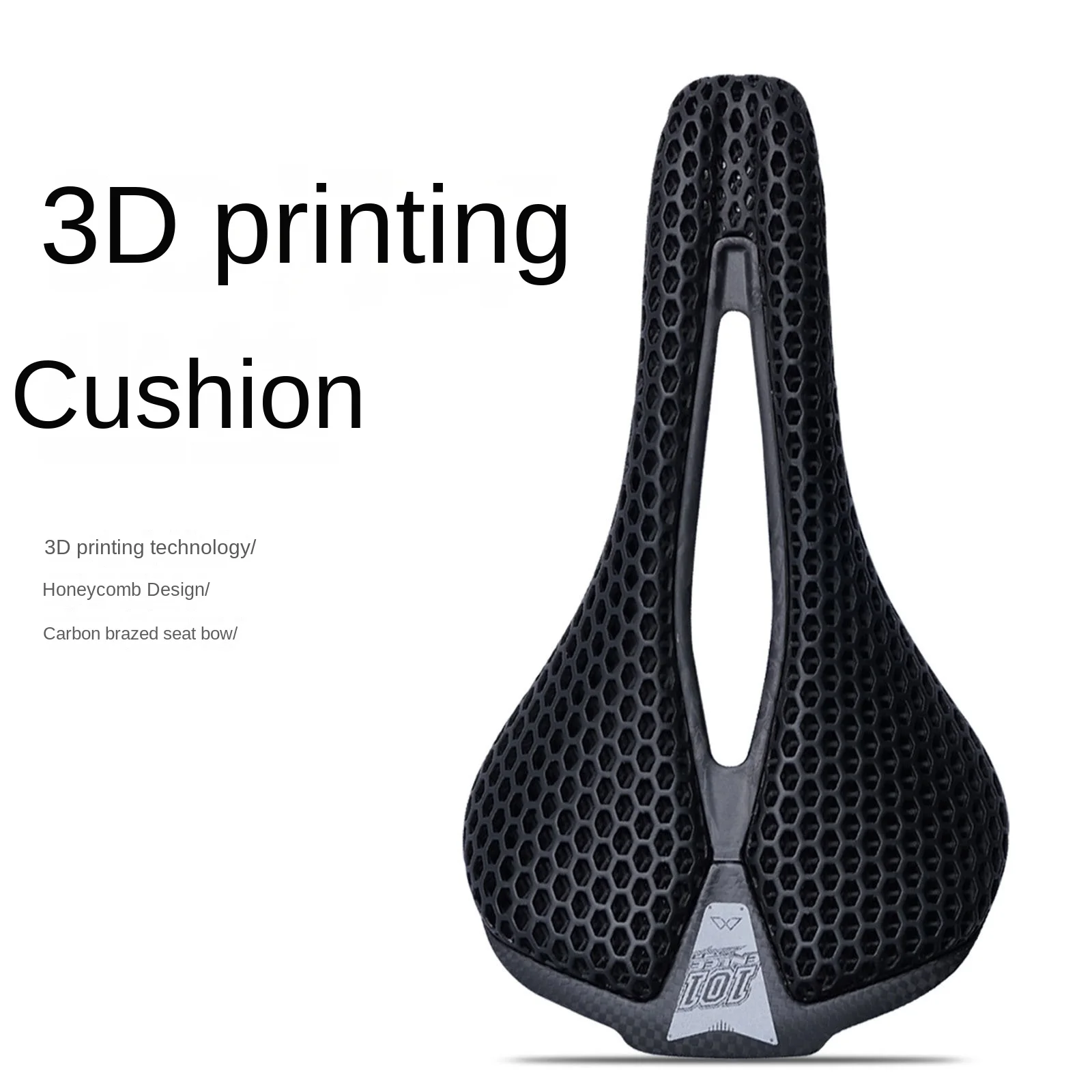 

Велосипедное сиденье из углеродного волокна, подушка с 3D принтом, сверхлегкое дорожное седло MTB, полые удобные дышащие аксессуары для велосипедного сиденья