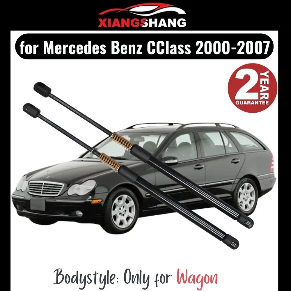 

2pcs Rear Tailgate Damper for Mercedes-Benz C-Class (S203) Wagon 2000-2007 WITH SPRING Trunk Boot Gas Charged Gas Struts