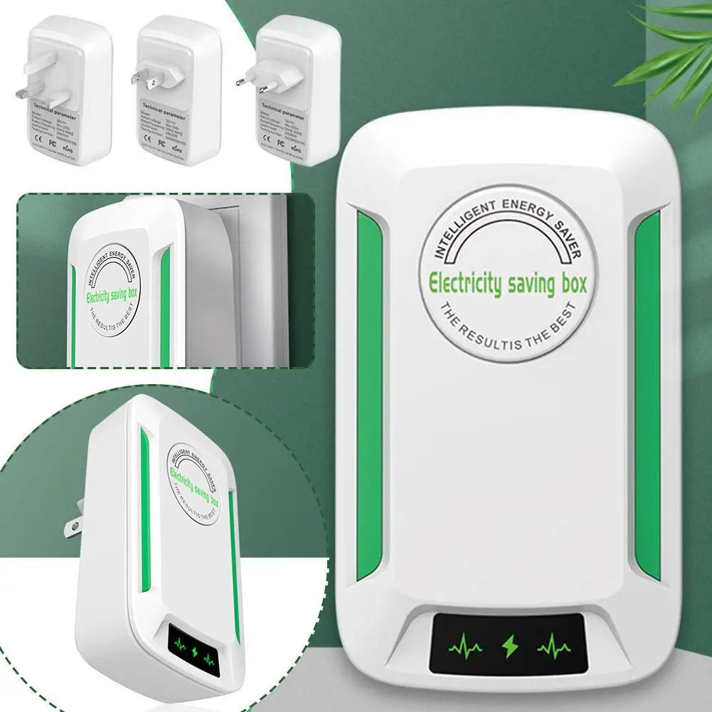 Power Saver ABS Electricity Saving Box Heat Resistant Intelligent Energy Saver for Household Office Market EU/US Plug