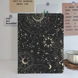 Black Star Moon iPad Case with Pencil Holder for iPad 9.7