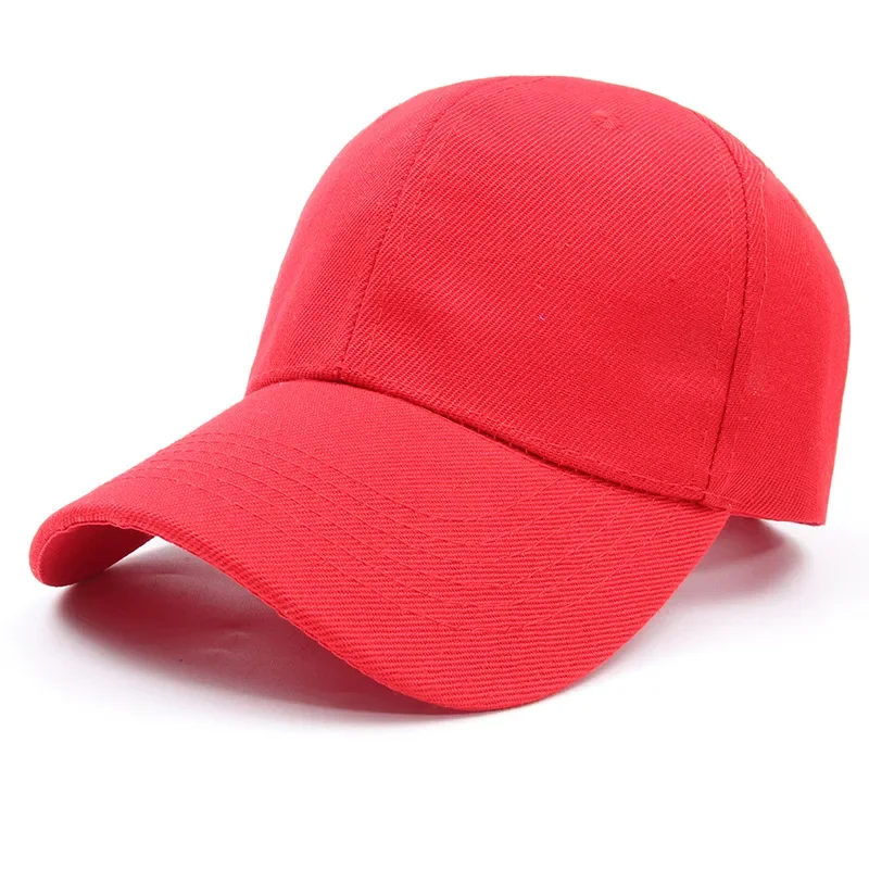 Men Women Fashion Casual Simple Baseball Cap Solid Color Cotton Hat Black Pink White Wine Red Blue Snapback Best Selling 2020