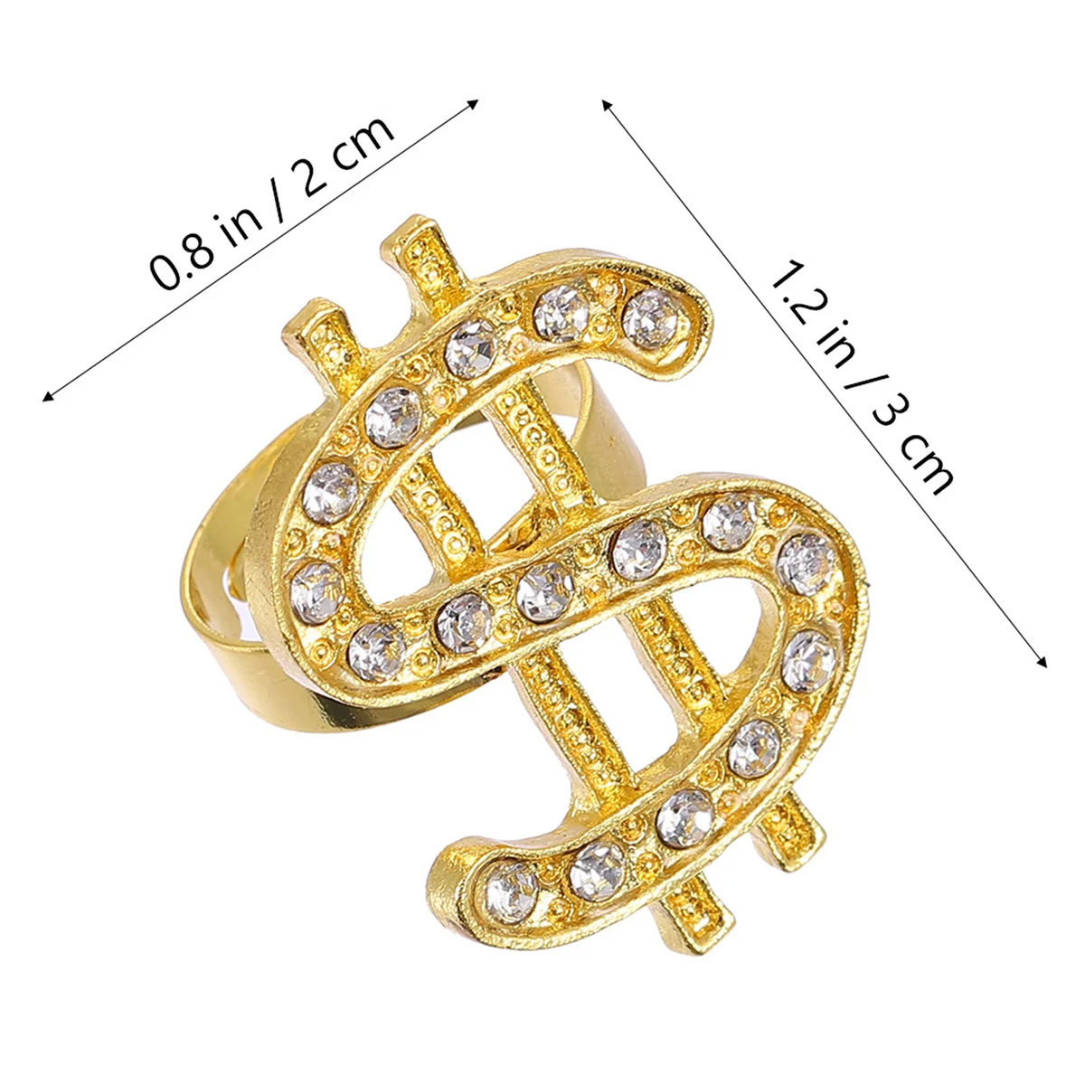 2 قطعة خاتم الماس المحفور قابل للتعديل حلقة مفتوحة للنساء موضة الشرير نمط المال مجوهرات ارتداء اليومي هدية للذكرى السنوية #2