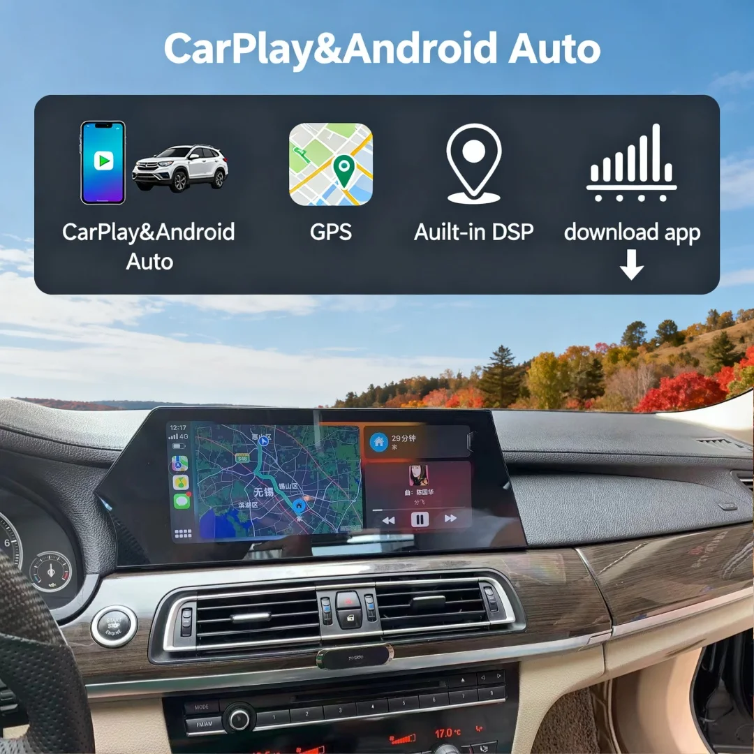 

12.3inch Car Blade Screen For BMW 7Series F01 F02 F04 2011-2017 CarPlay Android Car Radio Multimedia Video Player Stereo GPS Nai