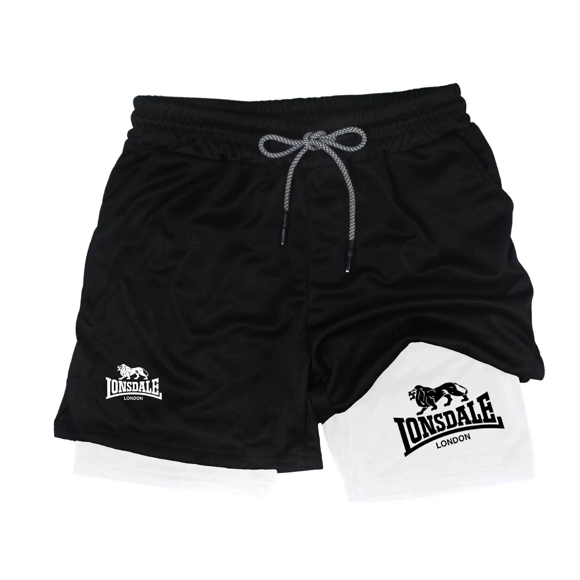 

Quick Dry Sports Shorts Men's Summer Basketball Fitness Running Casual Pants High Waist Straight Leg Korean Style Workwear